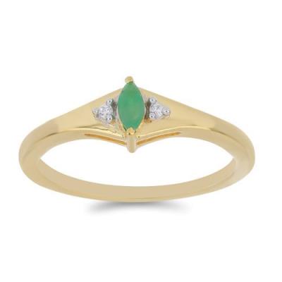 BUY EMERALD TRANSPARENT GEMSTONE RING IN 925 SILVER